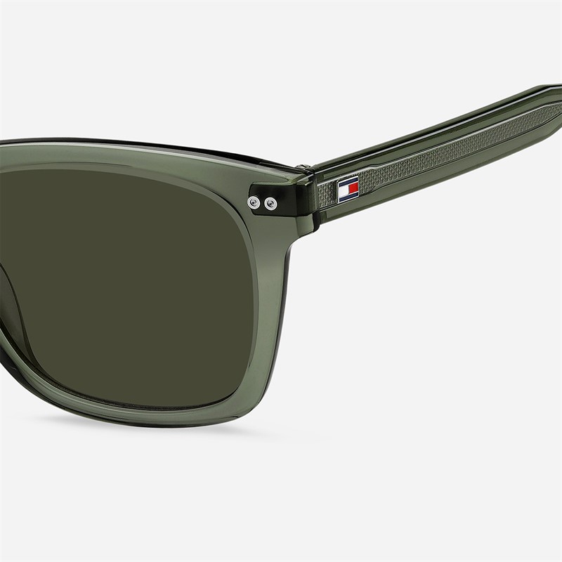 Tommy Hilfiger Mens Rectangular Sunglasses Green