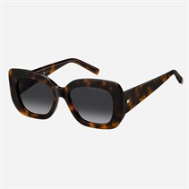 Tommy Hilfiger Womens Rectangular Sunglasses Havana