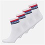 Tommy Hilfiger Mens Four Pack Quarter Socks White