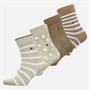 Tommy Hilfiger Kids Breton Stripe Star Four Pack Crew Socks Black/Sand