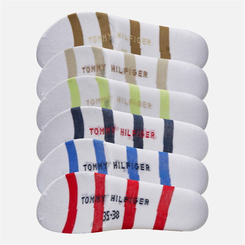 Tommy Hilfiger Kids Breton Six Pack Crew Socks Multi