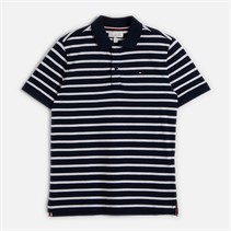 Tommy Hilfiger Boys Flag Polo Shirt Navy Stripe