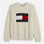 Tommy Hilfiger Boys Heritage Flag Jumper Ivory