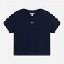 Tommy Hilfiger Girls Tonal Flag T-Shirt Night Navy