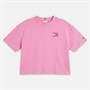 Tommy Hilfiger Girls Rhinestone T-Shirt Pink Stripe