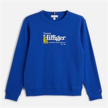 Tommy Hilfiger Boys Embroidery Graphic Sweatshirt Classic Blue