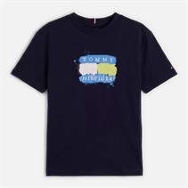 Tommy Hilfiger Boys Tommy Flag T-Shirt Dark Night Navy