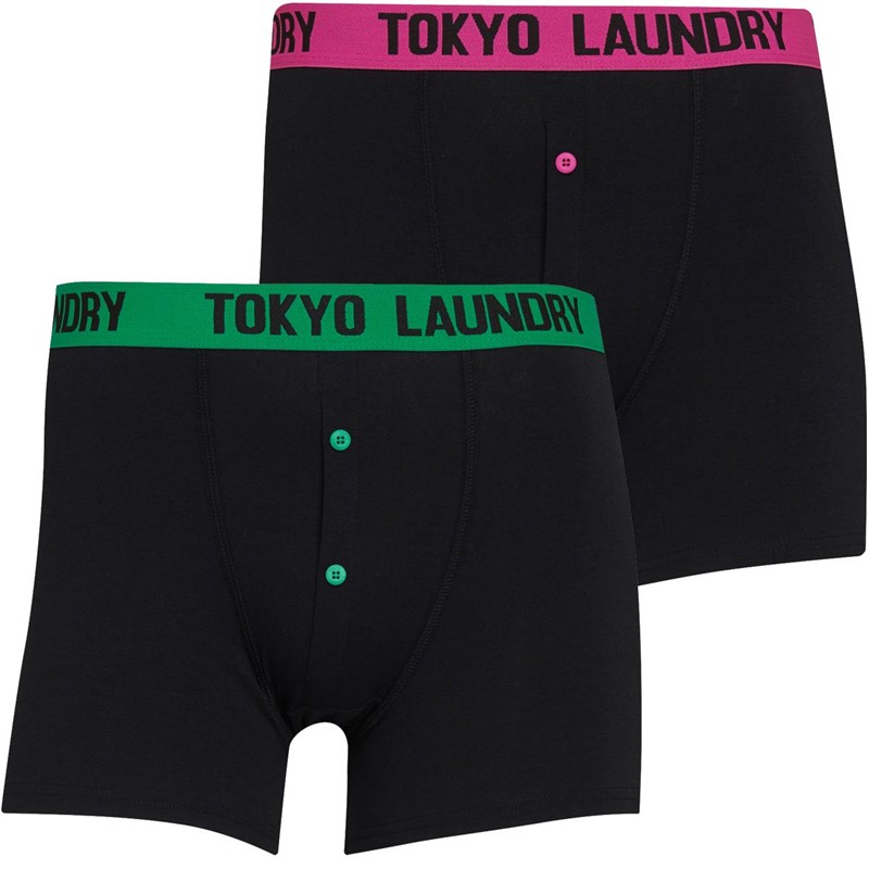 Buy Tokyo Laundry Mens Nelson Boxers Jelly Bean Green & Raspberry Rose