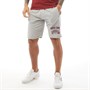 Tokyo Laundry Mens Founder Shorts Light Grey Marl
