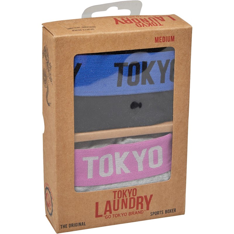 Tokyo Laundry Męskie Nevern Bokserki Czarny