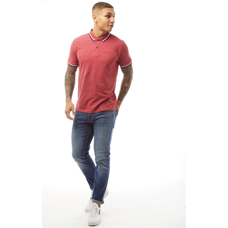 Tokyo Laundry Mens Thornwood Polo Chilli Pepper
