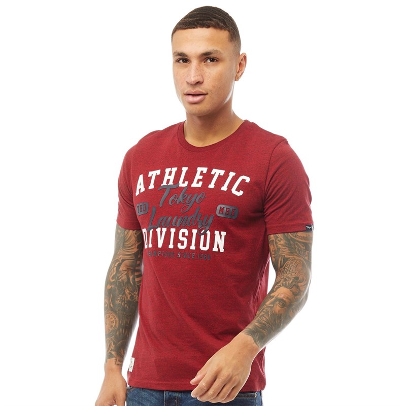 Buy Tokyo Laundry Mens Runner TShirt Red Grindle