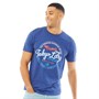 Tokyo Laundry Mens Silver Bullets T-Shirt Navy/Blue Inject Dye