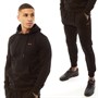 Tokyo Laundry Mens Palace Hoodie And Joggers Set Jet Black