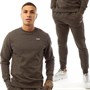 Tokyo Laundry Mens Grate Sweatshirt And Joggers Set Charcoal Marl