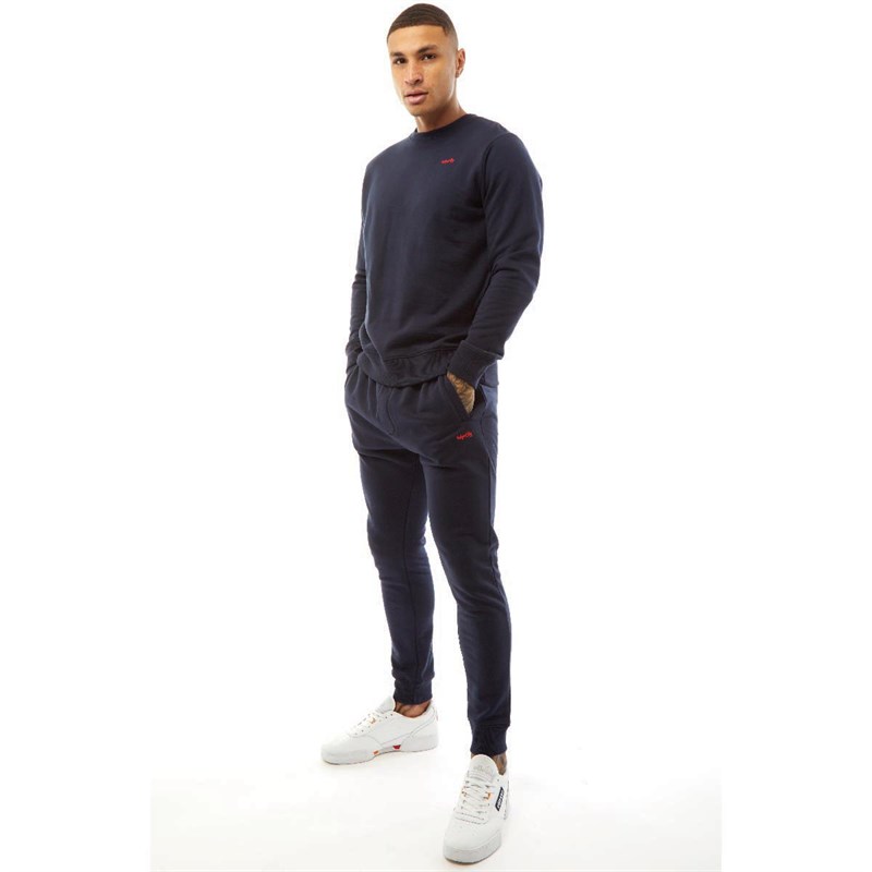 Tokyo Laundry Mens Grate Sweatshirt And Joggers Set Sky Captain Navy