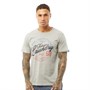 Tokyo Laundry Mens Cohutta T-Shirt Light Grey Marl