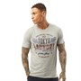 Tokyo Laundry Mens Ferndale T-Shirt Light Grey Marl