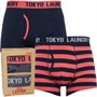 Tokyo Laundry Mens Saber Two Pack Boxers Dubarry/Sky Captain Navy