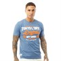 Tokyo Laundry T-Shirts Batter Homme Bleu Chiné