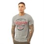 Tokyo Laundry Mens Raiser T-Shirt Light Grey Grindle