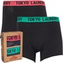 Tokyo Laundry Męskie Southey Bokserki Czarny