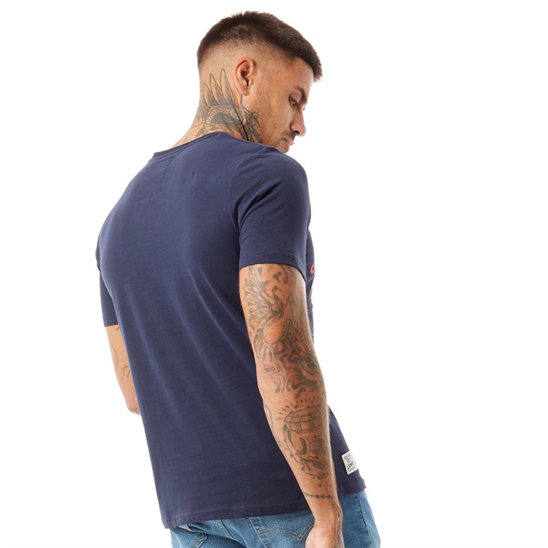 Tokyo Laundry T-Shirts OG Tokyo Homme Bleu Marine Chiné