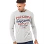 Tokyo Laundry T-shirt à manches longues Nect Homme Gris Chiné