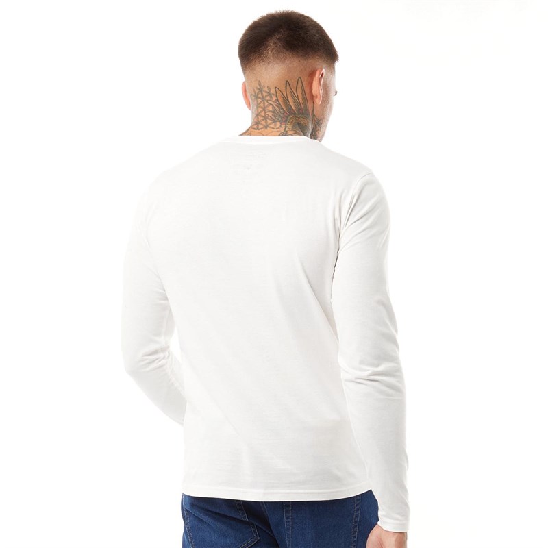 Tokyo Laundry Mens Hands Long Sleeve Top Snow White