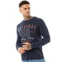 Tokyo Laundry Mens Hands Long Sleeve Top Sky Captain Navy