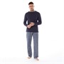 Tokyo Laundry Mens Glencoe Loungewear Set Sky Captain Navy