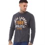 Tokyo Laundry Mens Abloom Long Sleeve Top Charcoal Marl