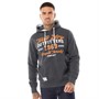 Tokyo Laundry Mens Abatt Hoodie Black Marl