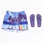Tokyo Laundry Mens Anstey Swim Shorts And Flip Flops Set Blue