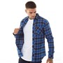 Tokyo Laundry Mens Yosemite Long Sleeve Shirt Estate Blue Check
