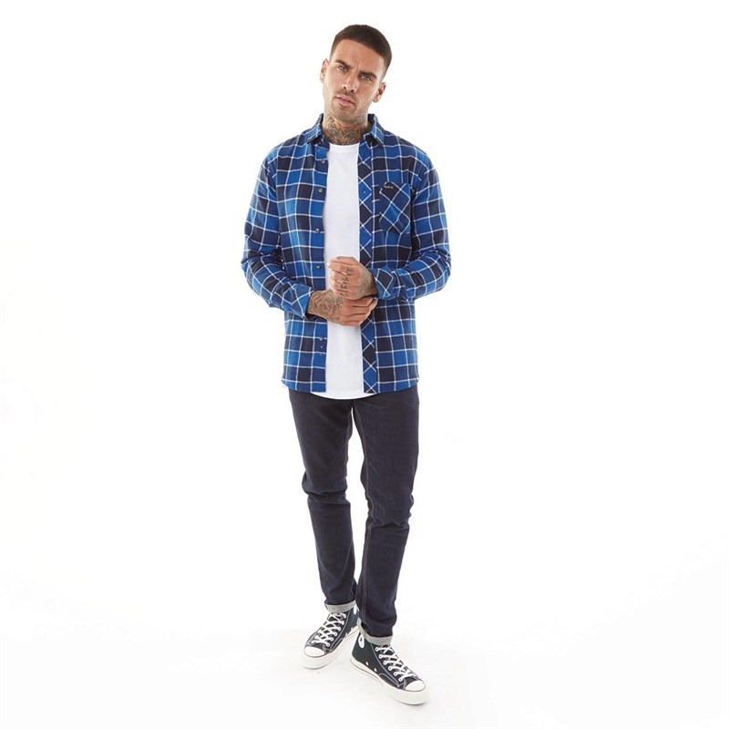 Buy Tokyo Laundry Mens Yosemite Long Sleeve Shirt Estate Blue Check