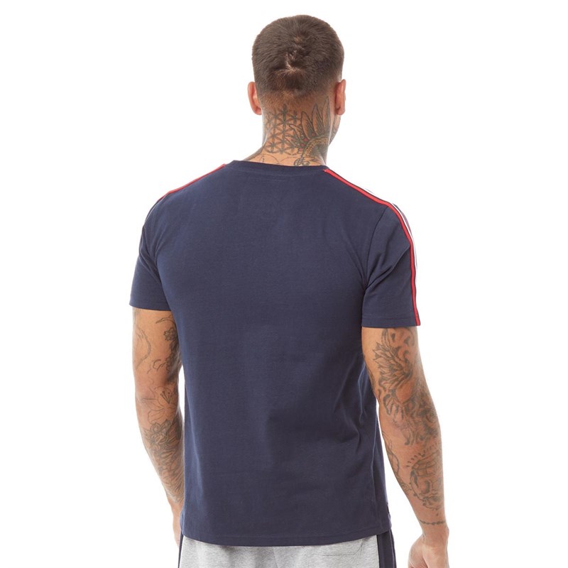 Tokyo Laundry Mens Taper T-Shirt Navy