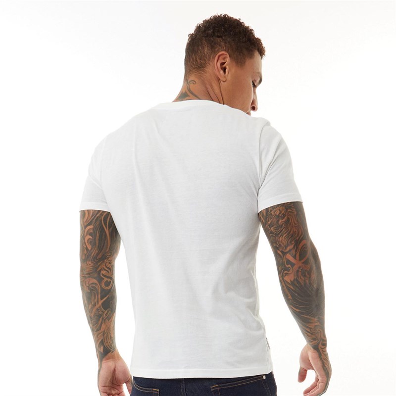 Tokyo Laundry Mens Optic T-Shirt Snow White