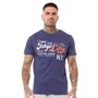 Tokyo Laundry Mens Michel T-Shirt Blue