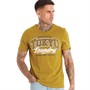 Tokyo Laundry Mens Prema T-Shirt Yellow Black Grindle