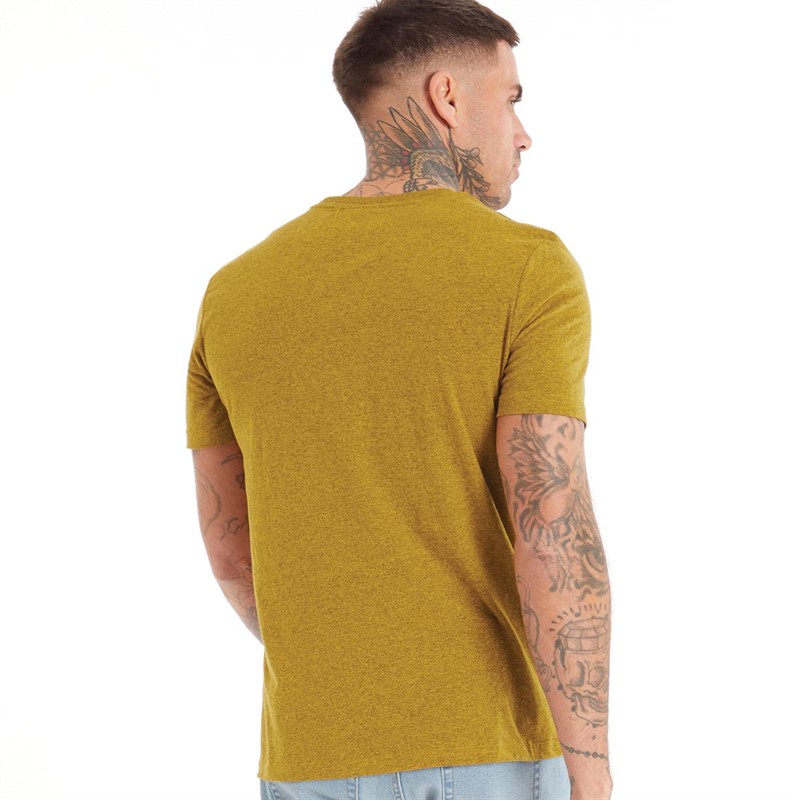 Tokyo Laundry Mens Prema T-Shirt Yellow Black Grindle