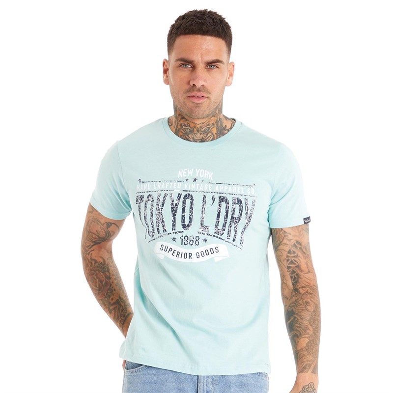 Buy Tokyo Laundry Mens Bout T-Shirt Aqua