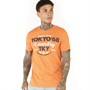 Tokyo Laundry Mens Watcher T-Shirt Orange Grindle