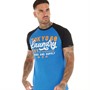 Tokyo Laundry Mens Catalyst T-Shirt Mid Blue Marl