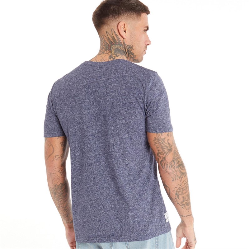 Tokyo Laundry Mens Prema T-Shirt Navy Grindle