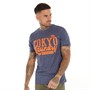 Tokyo Laundry Mens Shaker T-Shirt Navy Grindle