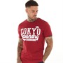 Tokyo Laundry Mens Shaker T-Shirt Dark Red Grindle