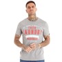 Tokyo Laundry Mens Imperium T-Shirt Light Grey Grindle