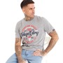 Tokyo Laundry Mens Stars 68 T-Shirt Light Grey Grindle