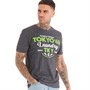 Tokyo Laundry Mens Watcher T-Shirt Dark Grey Grindle